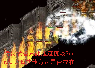 传奇装备只能通过挑战Boss获取吗其他方式是否存在 传奇装备只能通过挑战Boss获取吗其他方式是否存在