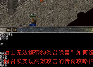 道士无法携带狗类召唤兽?如何运用骷髅召唤实现高效攻击的传奇攻略指南? 道士无法携带狗类召唤兽?如何运用骷髅召唤实现高效攻击的传奇攻略指南?