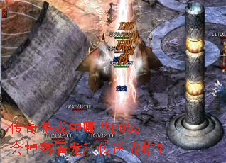 传奇游戏中哪些BOSS会掉落屠龙和传送戒指? 传奇游戏中哪些BOSS会掉落屠龙和传送戒指?
