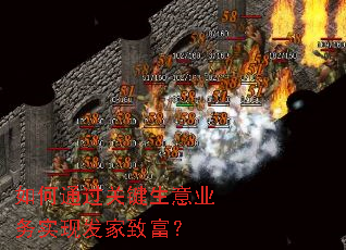 如何通过关键生意业务实现发家致富? 如何通过关键生意业务实现发家致富?