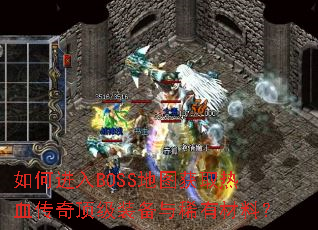 ��ν���BOSS��ͼ��ȡ��Ѫ���涥��װ����ϡ�в��ϣ�