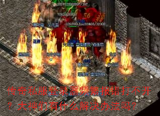 传奇私服登录器频繁报错打不开?大神们有什么解决办法吗? 传奇私服登录器频繁报错打不开?大神们有什么解决办法吗?