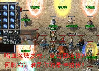 嗜血魔域之巅:合击四绝技如何制霸?谁是你的最佳拍档? 嗜血魔域之巅:合击四绝技如何制霸?谁是你的最佳拍档?