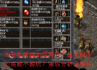 传奇私服道士厉害吗?道士职业到底能不能玩?强弱分析全解析 传奇私服道士厉害吗?道士职业到底能不能玩?强弱分析全解析