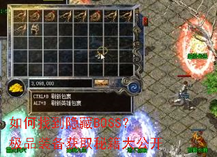 ����ҵ�����BOSS����Ʒװ����ȡ�ؼ��󹫿�