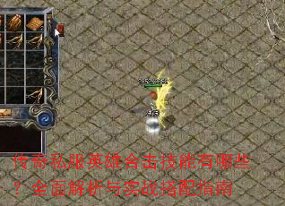 传奇私服英雄合击技能有哪些?全面解析与实战搭配指南 传奇私服英雄合击技能有哪些?全面解析与实战搭配指南