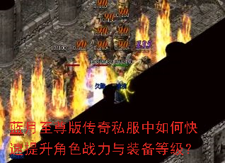 蓝月至尊版传奇私服中如何快速提升角色战力与装备等级? 蓝月至尊版传奇私服中如何快速提升角色战力与装备等级?