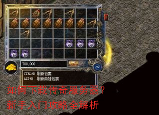 如何下载传奇服务器?新手入门攻略全解析 如何下载传奇服务器?新手入门攻略全解析