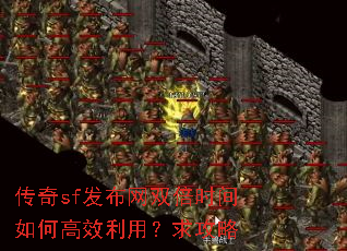 传奇sf发布网双倍时间如何高效利用?求攻略 传奇sf发布网双倍时间如何高效利用?求攻略