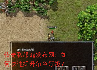 传奇私服3g发布网:如何快速提升角色等级? 传奇私服3g发布网:如何快速提升角色等级?