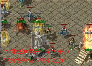如何快速提升打金传奇9377角色等级与装备战力? 如何快速提升打金传奇9377角色等级与装备战力?